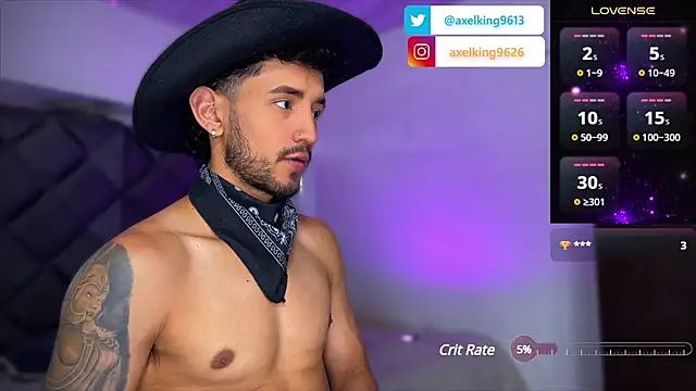 AxelKing1326 online show from March 2, 2025, 8:57 pm