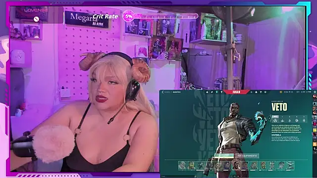 MegariaB online show from October 12, 2025, 4:14 am