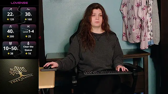 Snapshot of TreeJeanne chatting on February 21, 2026, 9:39 pm TreeJeanne online show from February 21, 2026, 9:39 pm