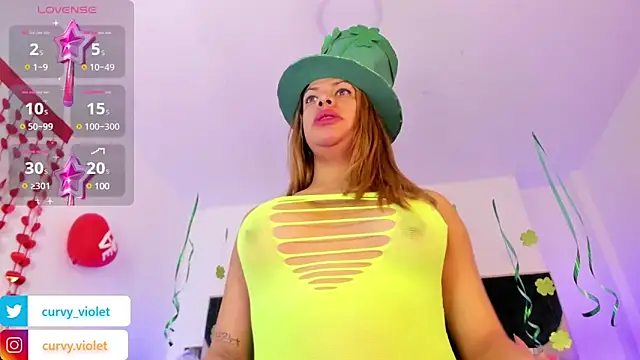 CurvyViolet online show from March 17, 2025, 11:42 am