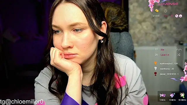 Snapshot of ChloeMillerMeow chatting on January 29, 2025, 1:05 am ChloeMillerMeow online show from January 29, 2025, 1:05 am