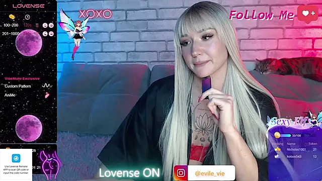 Eva Evile online show from March 9, 2025, 3:05 pm