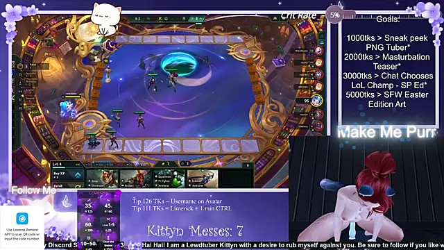 SassyKittyn online show from March 18, 2025, 8:17 am