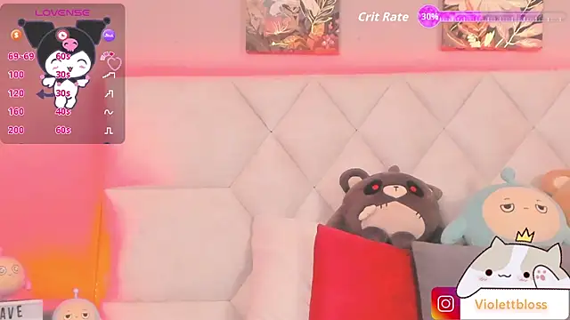 Snapshot of Violettbloss chatting on November 7, 2025, 5:45 am Violettbloss online show from November 7, 2025, 5:45 am