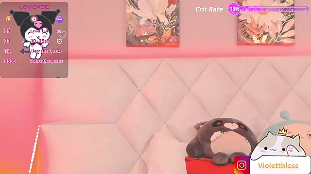 Snapshot of Violettbloss chatting on October 21, 2025, 3:50 am Violettbloss online show from October 21, 2025, 3:50 am