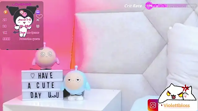 Snapshot of Violettbloss chatting on October 8, 2025, 3:30 am Violettbloss online show from October 8, 2025, 3:30 am