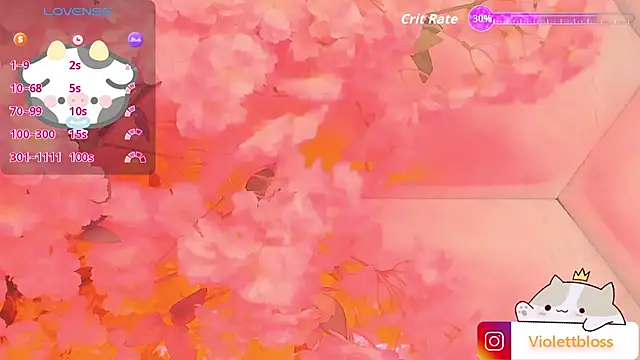 Snapshot of Violettbloss chatting on September 10, 2025, 3:27 am Violettbloss online show from September 10, 2025, 3:27 am