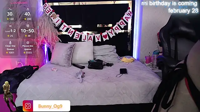 Bunny O online show from February 14, 2026, 11:38 pm