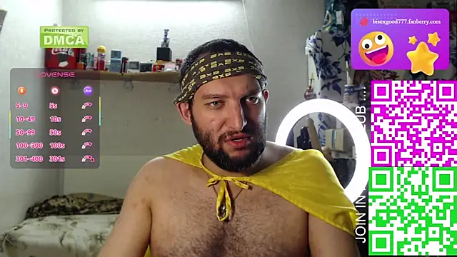 BISEXGOOD777 online show from October 11, 2025, 8:54 pm