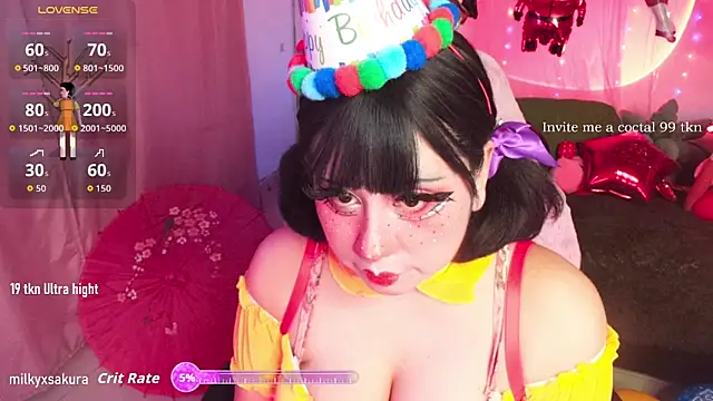 MilkyXSakura online show from February 8, 2026, 1:14 am