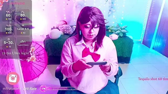 MilkyXSakura online show from February 20, 2025, 3:01 am