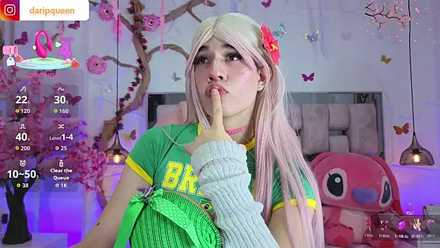 DaripQueen online show from April 9, 2026, 2:45 pm