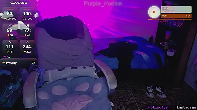 Purple Pookie online show from January 5, 2025, 6:35 am