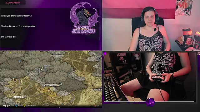 Rae-Suon online show from February 21, 2025, 1:11 am