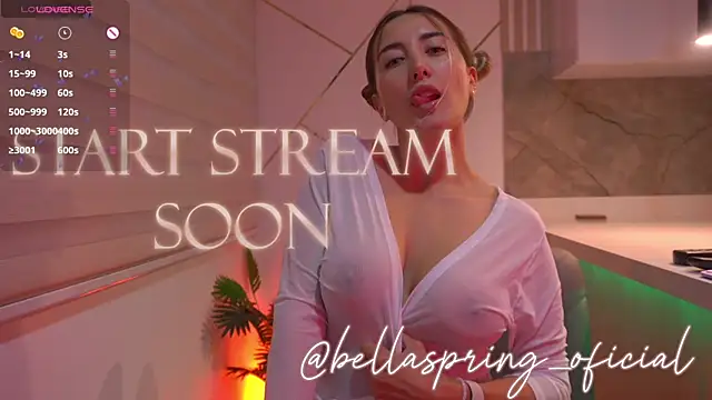 b3llaspringg online show from February 8, 2026, 8:50 pm