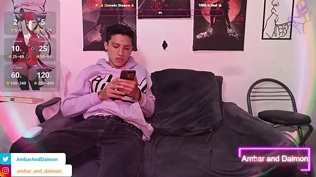 Ambar and daimon  online show from October 9, 2025, 3:51 am