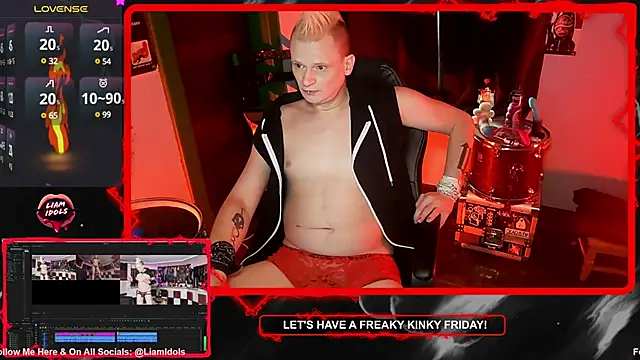 LiamIdols online show from January 20, 2025, 8:07 pm