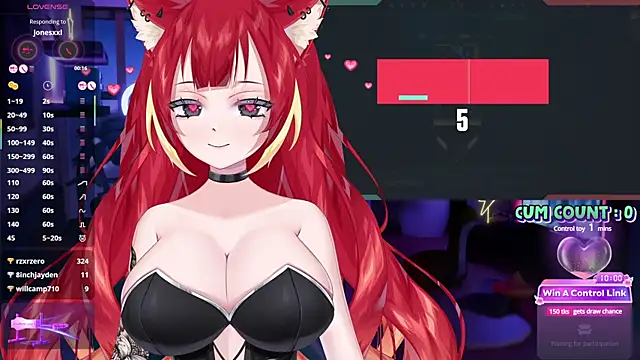 LewdKira VT online show from March 2, 2025, 9:21 am