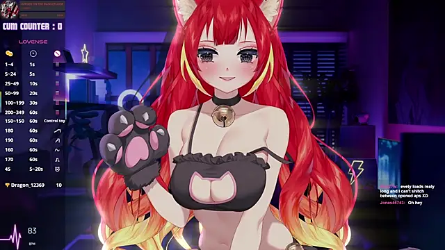 LewdKira VT online show from January 10, 2026, 6:25 pm