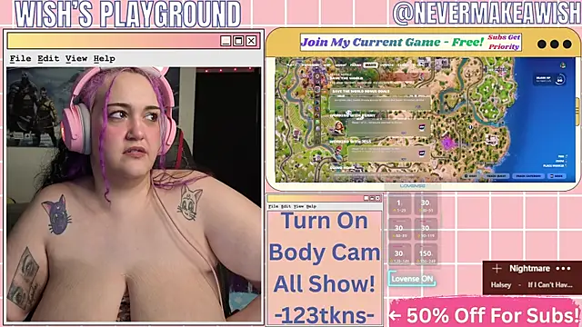 nevermakeawish online show from April 18, 2026, 11:23 am