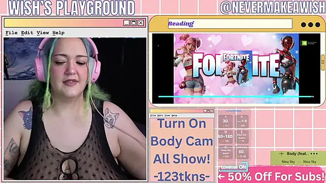 Snapshot of nevermakeawish chatting on February 21, 2026, 5:48 pm nevermakeawish online show from February 21, 2026, 5:48 pm