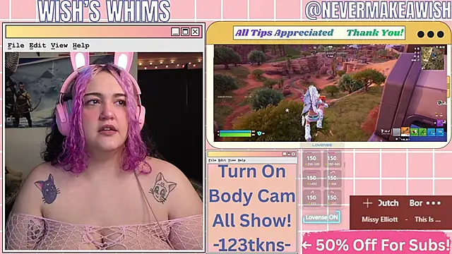 nevermakeawish online show from May 16, 2026, 10:36 am