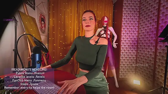 Giantess Eva online show from April 22, 2026, 4:03 pm