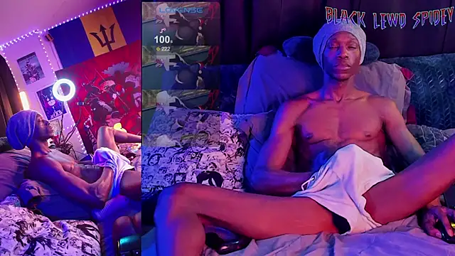 Snapshot of BlackLewdSpidey chatting on March 17, 2025, 6:18 am BlackLewdSpidey online show from March 17, 2025, 6:18 am