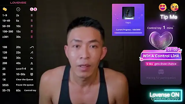 Snapshot of OceanCandy chatting on January 11, 2026, 1:51 pm OceanCandy online show from January 11, 2026, 1:51 pm