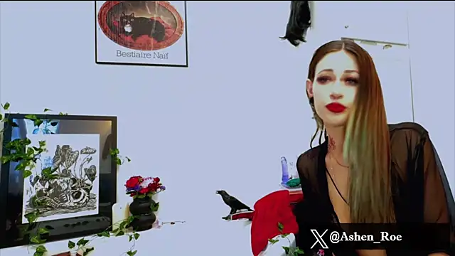 AshenRoe online show from March 23, 2026, 6:08 pm