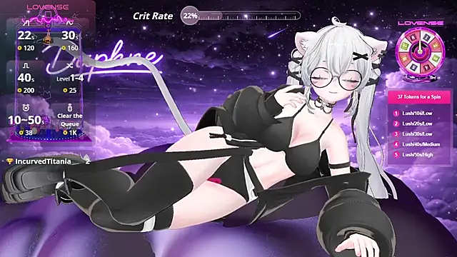 Muse Daphne online show from April 14, 2026, 8:03 pm