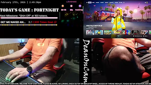 DeanonCam online show from February 17, 2026, 8:50 pm