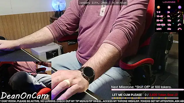 DeanonCam online show from January 11, 2026, 3:30 pm
