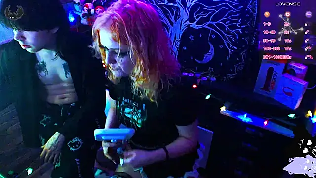 CrimsonVampCouple online show from February 14, 2026, 8:20 pm