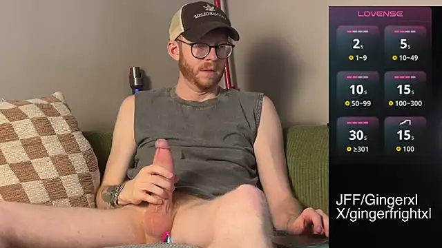 Gingerxl8 online show from June 15, 2026, 6:40 pm