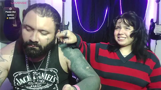 Snapshot of Tattoo__Couple chatting on February 18, 2026, 1:25 am Tattoo Couple online show from February 18, 2026, 1:25 am