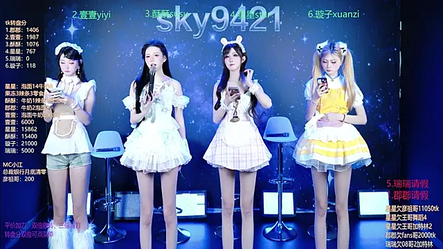 SKY9421 online show from April 4, 2026, 3:40 pm