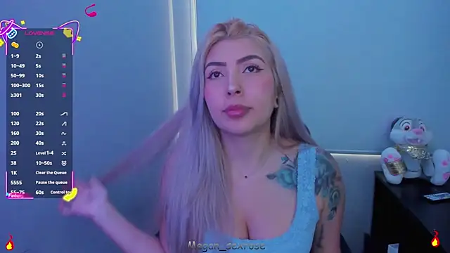 Megan sexrosse online show from March 18, 2026, 8:53 pm