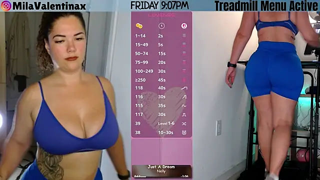 MilaValentina online show from April 18, 2026, 1:08 am