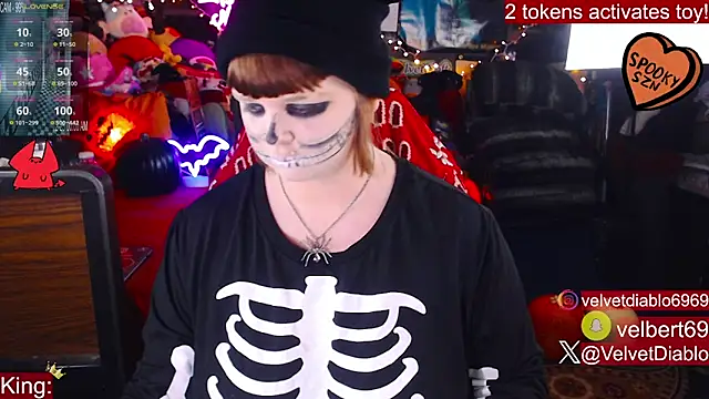 VelvetDiablo online show from October 21, 2025, 11:59 pm