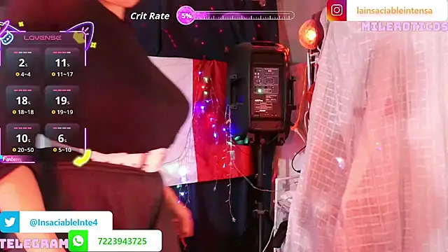 LaInsaciableIntensa online show from March 8, 2026, 11:41 pm