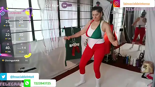 LaInsaciableIntensa online show from September 15, 2025, 2:28 pm