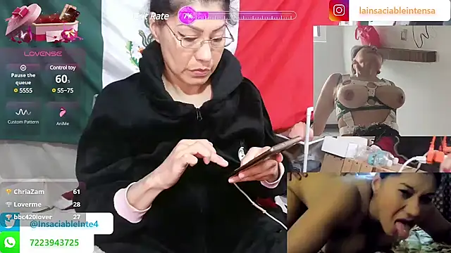 LaInsaciableIntensa online show from March 23, 2025, 12:26 am