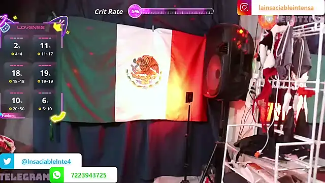 LaInsaciableIntensa online show from December 15, 2025, 1:55 am