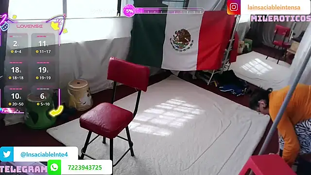 LaInsaciableIntensa online show from November 17, 2025, 4:33 pm