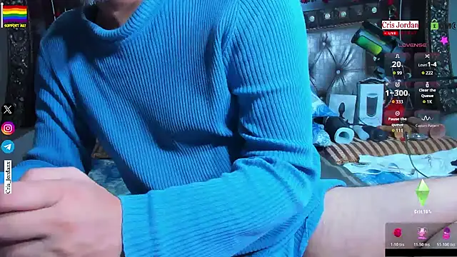 CrisJordan Hot online show from December 1, 2025, 2:23 am