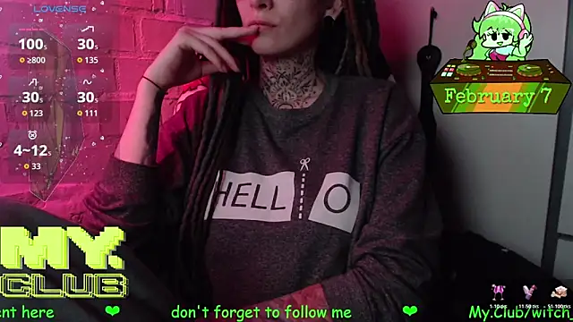 Witch Emma online show from February 7, 2026, 7:05 am