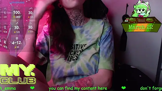 Witch Emma online show from March 22, 2026, 9:55 am