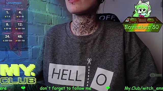 Witch Emma online show from November 30, 2025, 1:23 pm