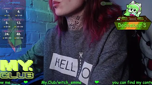 Witch Emma online show from December 3, 2025, 9:20 am